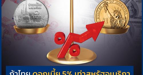 ถ้าไทย ดอกเบี้ย 5% เท่าสหรัฐอเมริกา จะเกิดอะไรขึ้น ? 