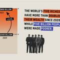 “ออกซแฟม” เผย 5 คนรวยที่สุดในโลก มั่งคั่งเพิ่มขึ้นกว่าสองเท่า ตั้งแต่ปี 2563