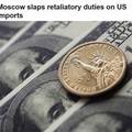 “รัสเซียขึ้นภาษีสินค้าน้ำเข้าจากอเมริกาอีก”
