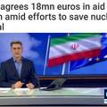 “ยุโรปดื้อ ให้เงินช่วยเหลืออิหร่านอีก18 ล้านยูโร”