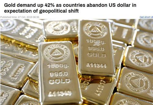 “ธนาคารกลางทั่วโลกต้องการทองคำมากขึ้น 42% หลังกระแสโลกเททิ้งดอลลาร์หนักขึ้น”