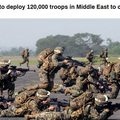 “อเมริกาวางแผนส่งทหารไปตะวันออกกลาง 120,000นาย เตรียมบี้อิหร่าน”