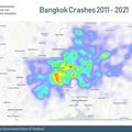  ข้อมูล PIER Statistics วันนี้ขอนำเสนอข้อมูล “Bangkok Crashes 2011–2021”