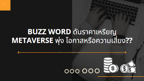 Buzz Word ดันราคาเหรียญ Metaverse พุ่ง โอกาสหรือความเสี่ยง??