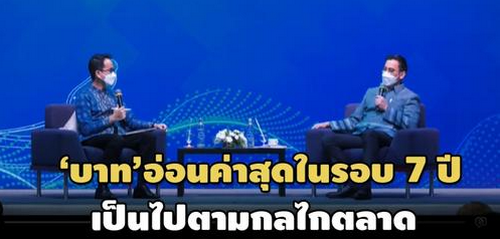 ผู้ว่าฯธปท.’ชี้บาทอ่อนสุดในรอบ 7 ปี เหตุดอลลาร์ฯแข็ง-ย้ำไม่จำเป็นต้องขึ้น‘ดบ.’ตามเฟด