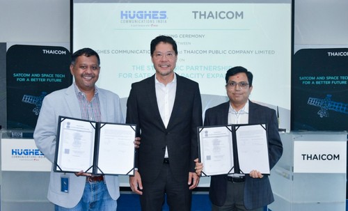 THCOM จับมือ Hughes Communications ให้บริการช่องสัญญาณดาวเทียมในอินเดีย