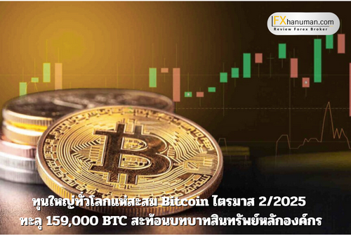 ทุนใหญ่ทั่วโลกแห่สะสม Bitcoin ไตรมาส 2/2025 ทะลุ 159,000 BTC สะท้อนบทบาทสินทรัพย์หลักองค์กร