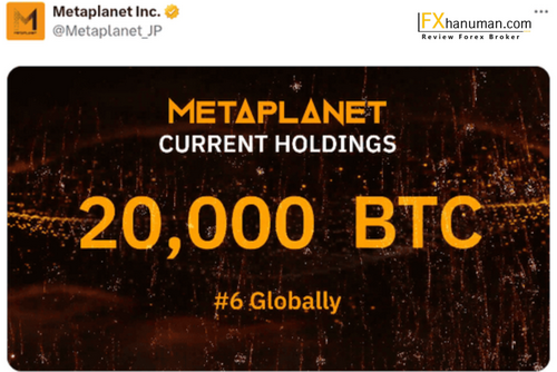 Metaplanet ญี่ปุ่นดันพอร์ต Bitcoin แตะ 20,000 BTC ออกหุ้นเพิ่มทุน 11.5 ล้านหุ้น